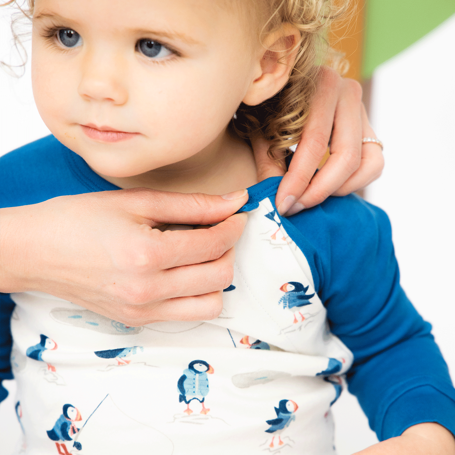 white game day modal magnetic no drama pajama toddler long sleeve set