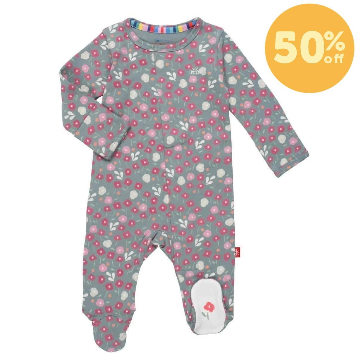 wren organic cotton magnetic parent favorite footie