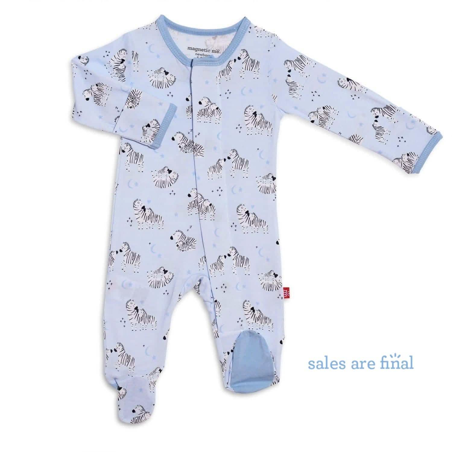 z best time of our lives blue modal magnetic footie - re-loved